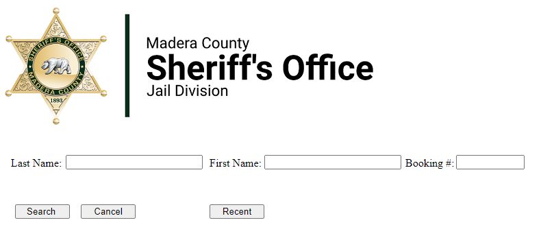 Madera County Inmate Jail Roster Search