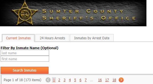 Sumter County Inmate Jail Roster Search
